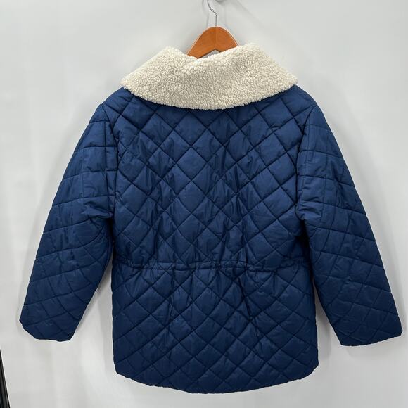 J. CREW Primaloft Quilted sherpa-lined puffer jacket in Navy Blue BM542 // M - Picture 9 of 16